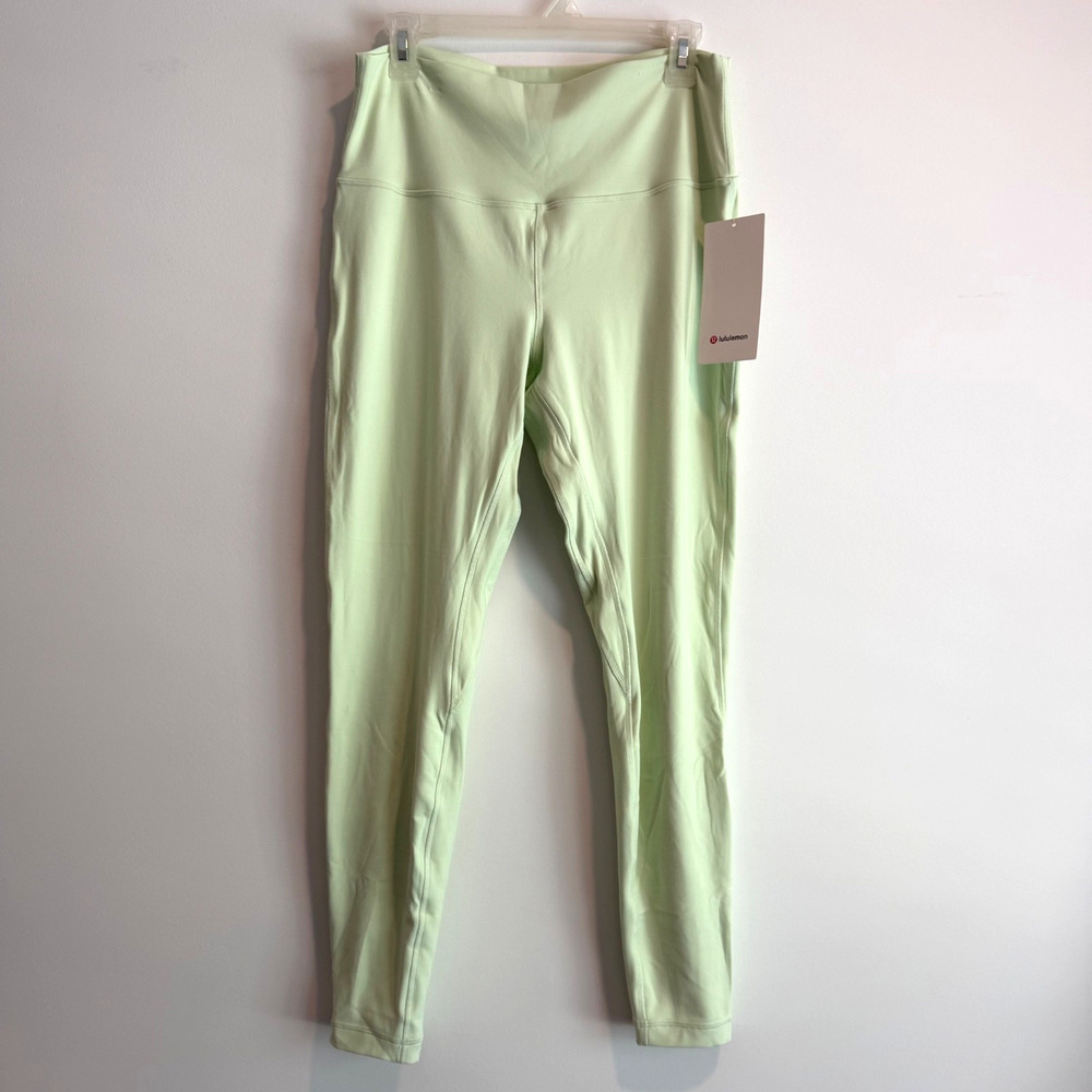 Lululemon Align HR Pant 28" Size 12 Kohlrabi Green NWT Yoga Sporty LW5CTIS